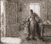 Jean Francois Millet Beggar oil on canvas